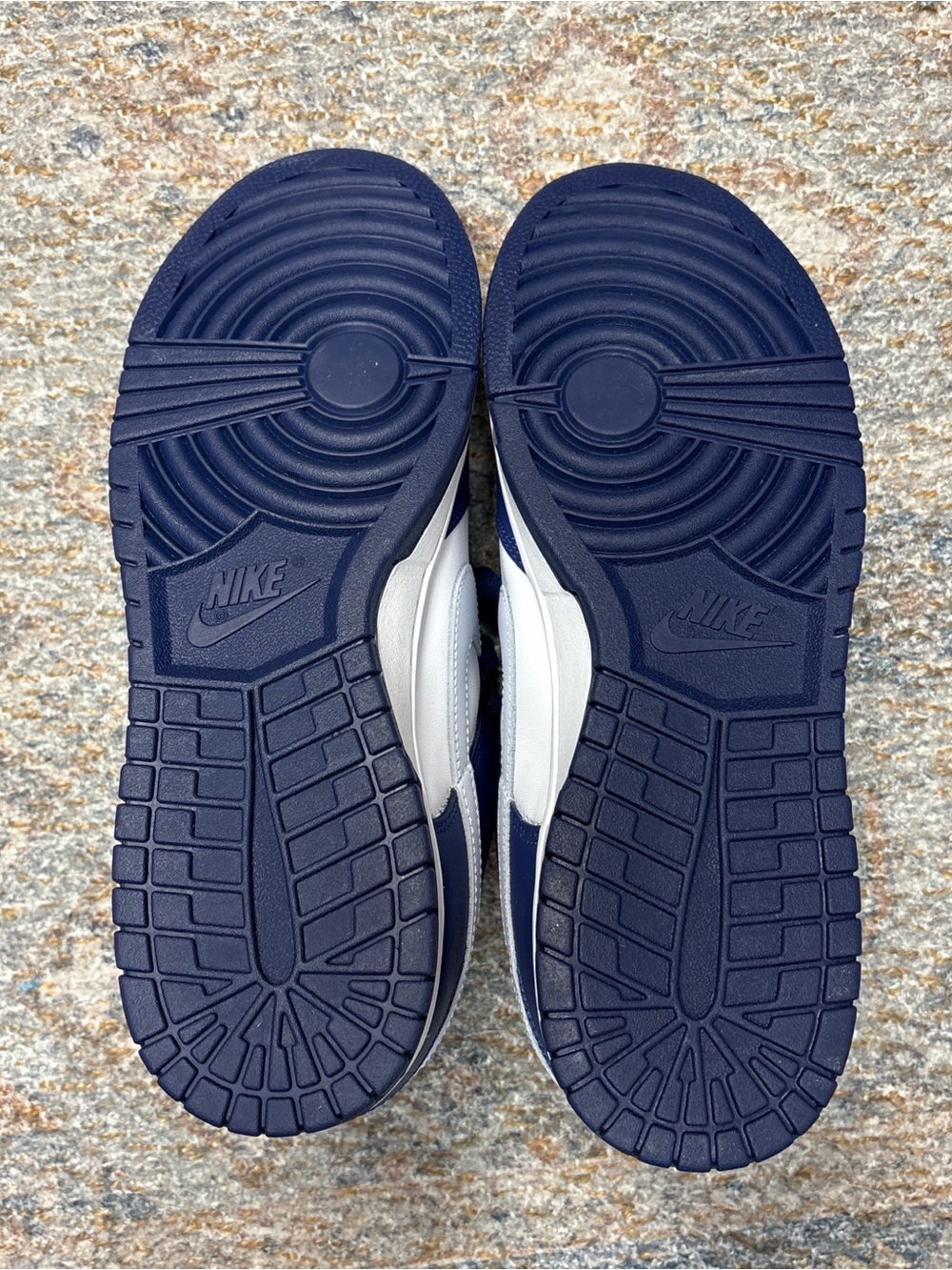 Nike Men’s Low-Top Sneakers - White & Navy Dunks - Picture 8 of 13